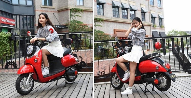 Red Retro Scooter Moped Red Retro Scooter Moped