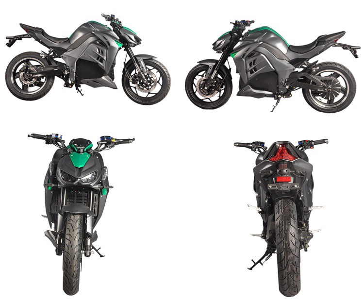 6000W High Power Electric Motorcycle Black