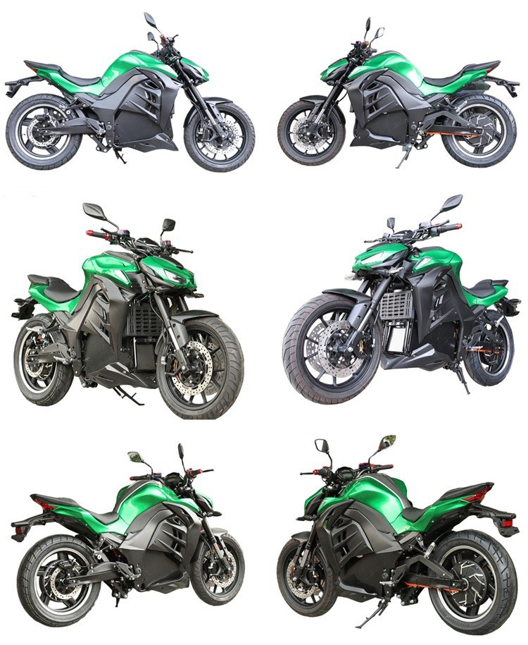 6000W High Power Electric Motorcycle-Green